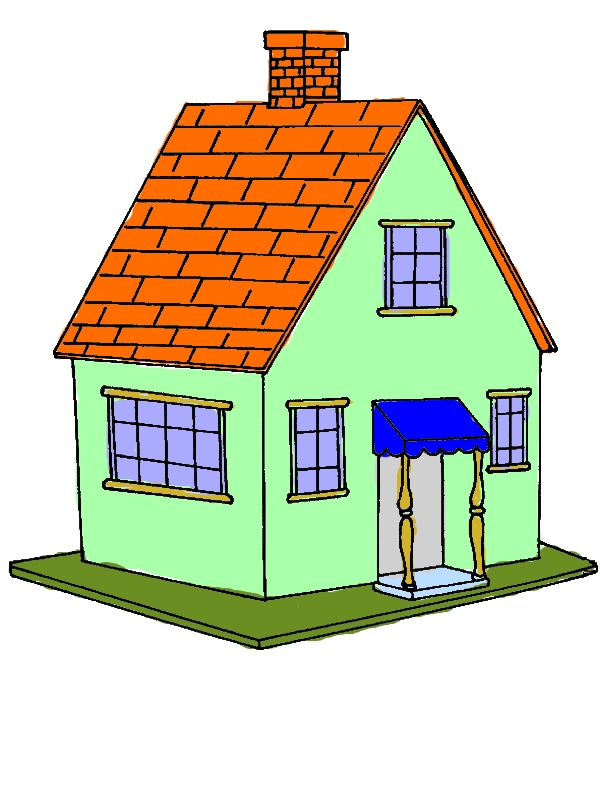 Little House in Houses Coloring Page by years old Lawrence A  Varney  