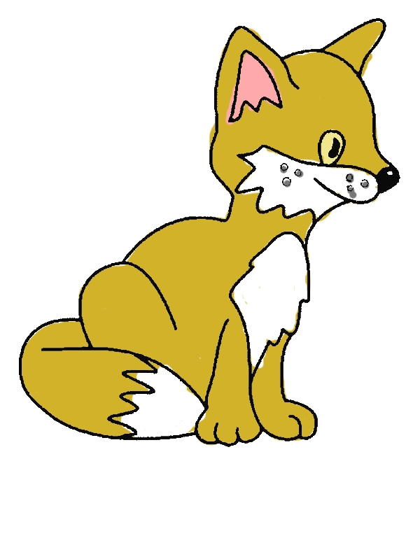 Smiling Desert Fox Coloring Pages by years old Louis M  Peters  